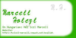 marcell holczl business card